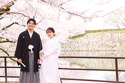 結婚写真・前撮りで春のロケ撮影の魅力01