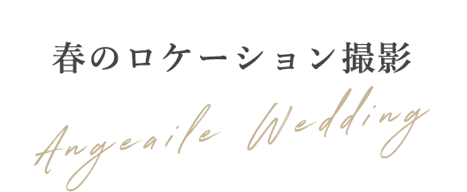 結婚写真スタジオアンジュエール 春のロケーション撮影