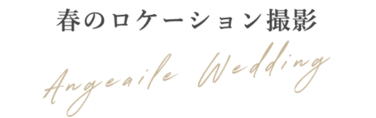 結婚写真スタジオアンジュエール 春のロケーション撮影