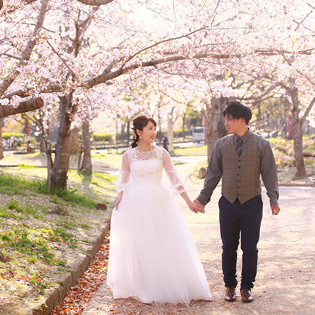 春のブライダルロケ写真05