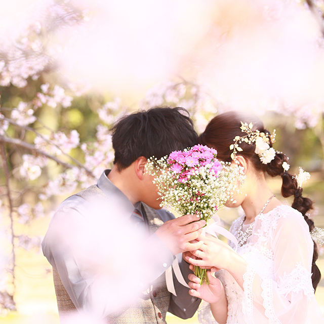 春のブライダルロケ写真02