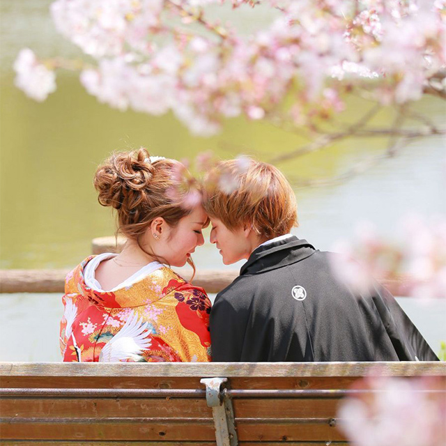 春のブライダルロケ写真08