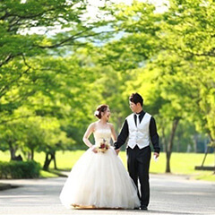 結婚写真：姫路シロトピアのブライダルロケ撮影