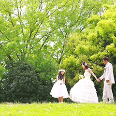 結婚写真：姫路シロトピアのブライダルロケ撮影
